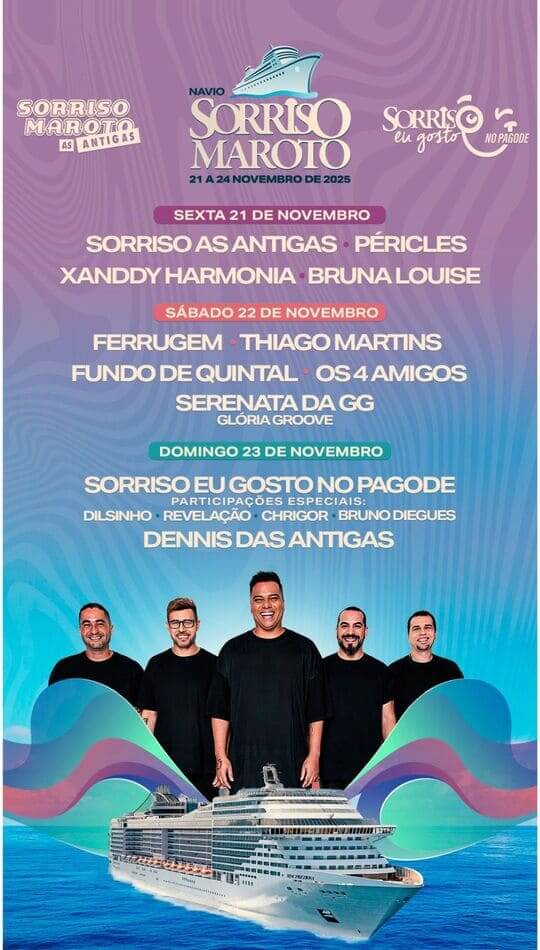 Navio Sorriso Maroto 2025